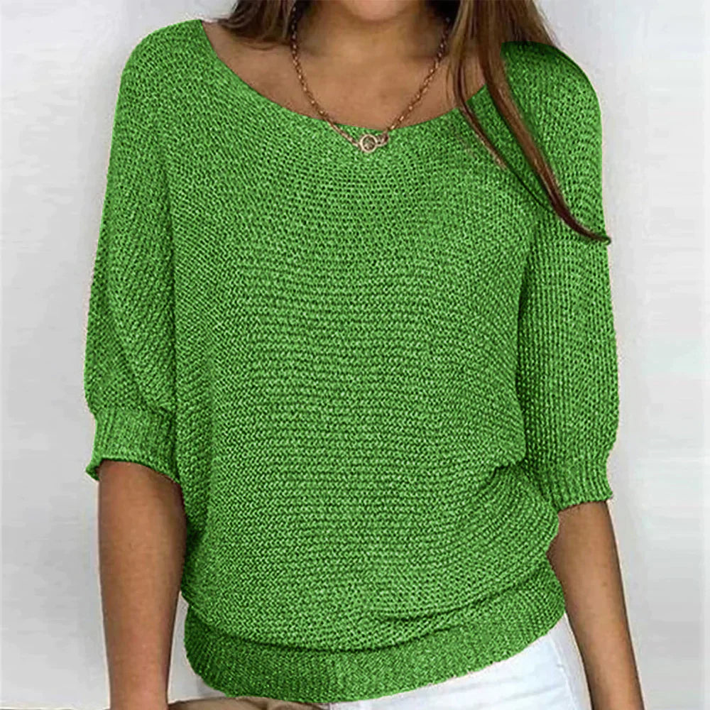 Virginia® | Ärmellose 3/4-Bluse mit Kroko-Muster.