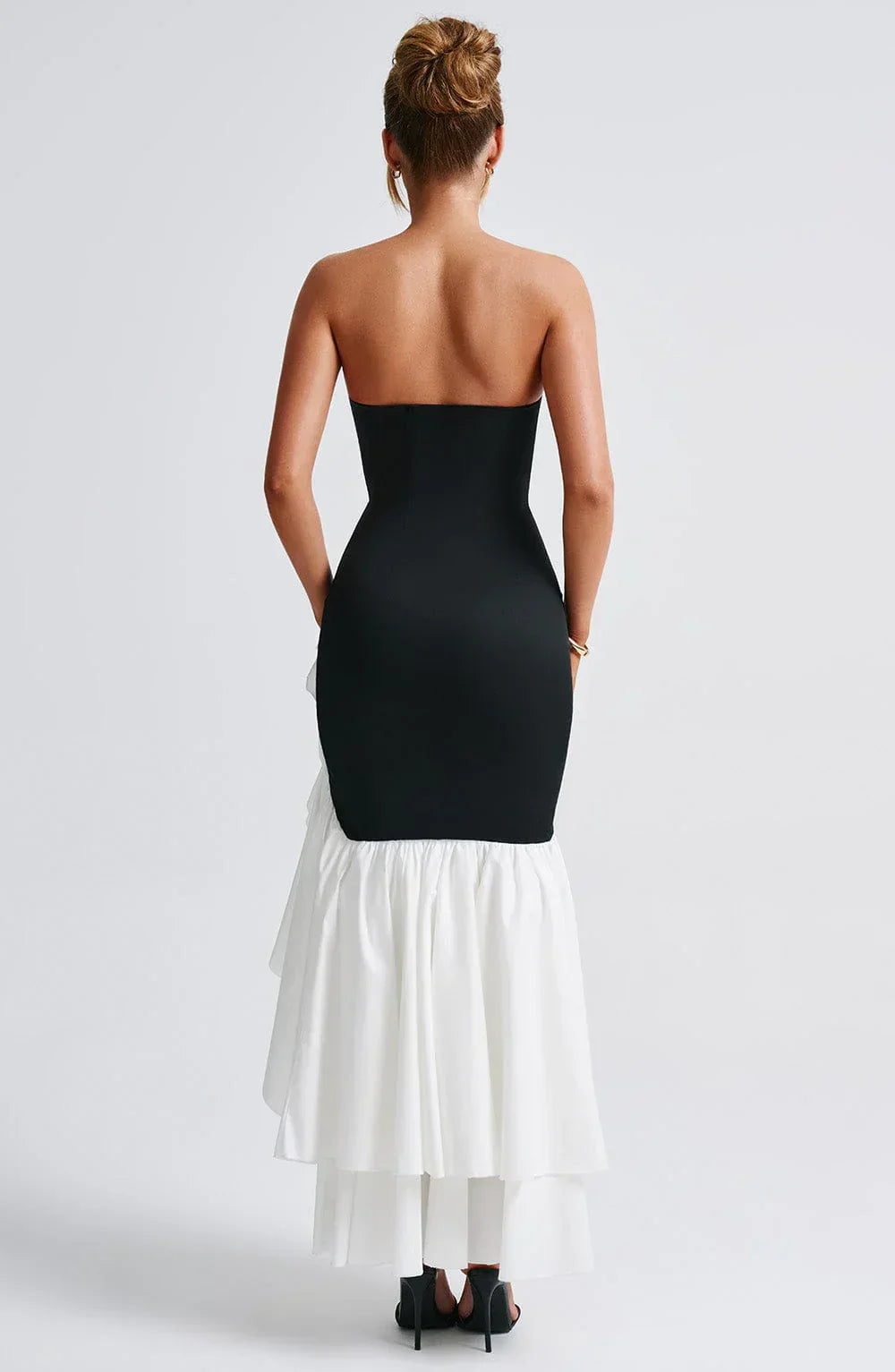 Xyrelle™ | Ärmelloses Maxikleid mit Schlitz und Rüschen