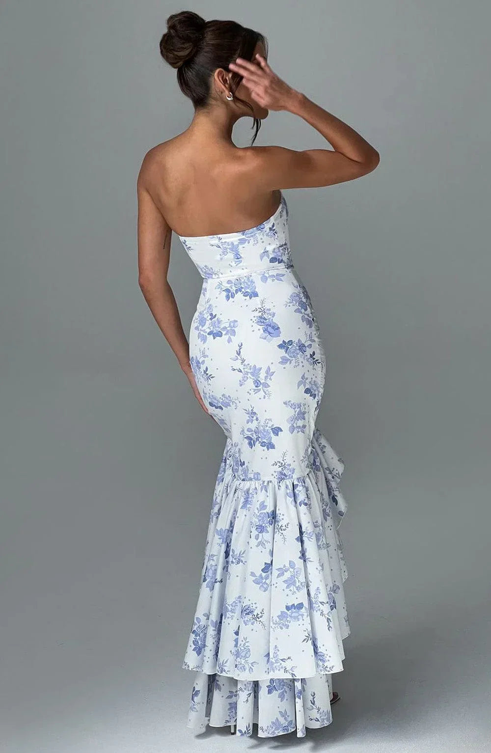 Xyrelle™ | Ärmelloses Maxikleid mit Schlitz und Rüschen