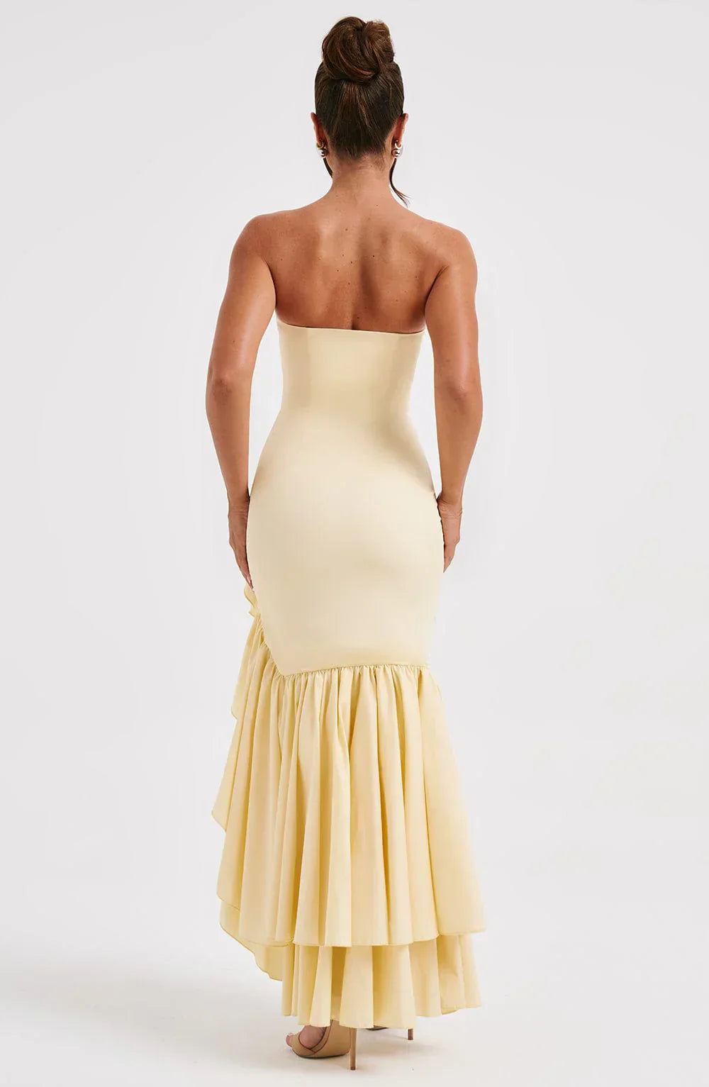 Xyrelle™ | Ärmelloses Maxikleid mit Schlitz und Rüschen