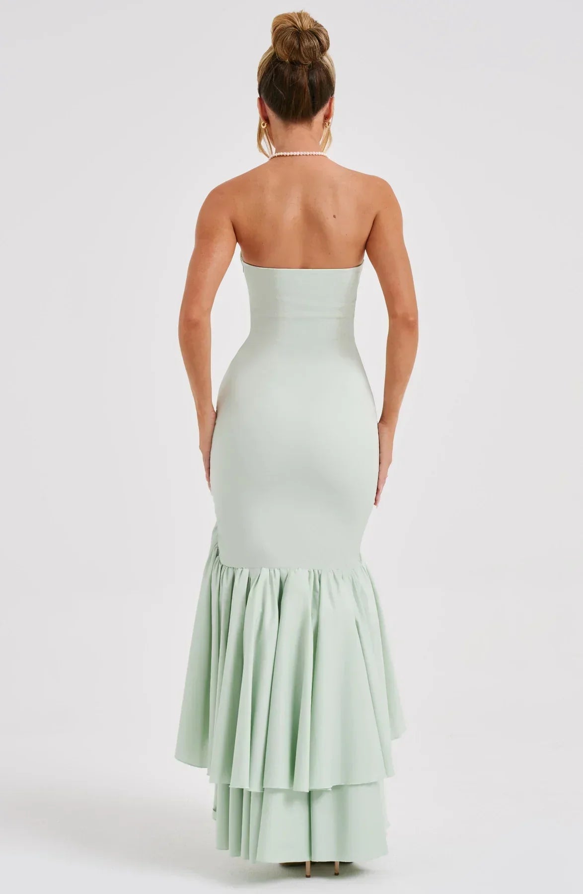 Xyrelle™ | Ärmelloses Maxikleid mit Schlitz und Rüschen