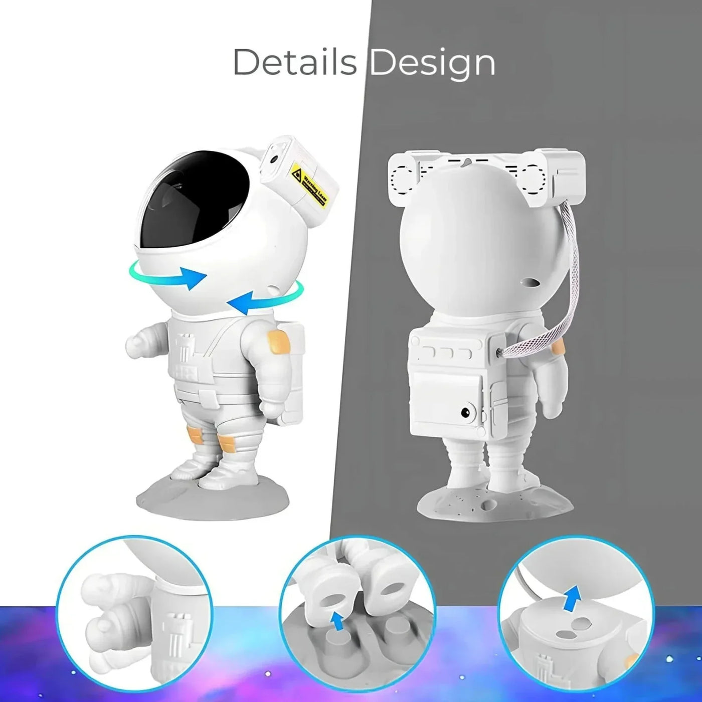 Sommer-Astronauten-Sternenhimmel-Projektorlampe | Kreieren Sie eine magische Sommeratmosphäre mit einem Sternenhimmel in Ihrem Zimmer