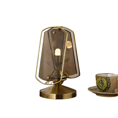 PetalGlow Tischlampe mit Blumengravur – Elegante Akzentbeleuchtung