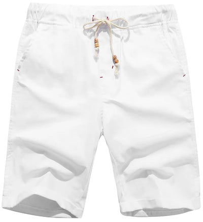 Strandshorts aus Leinen mit Kordelzug für Männer