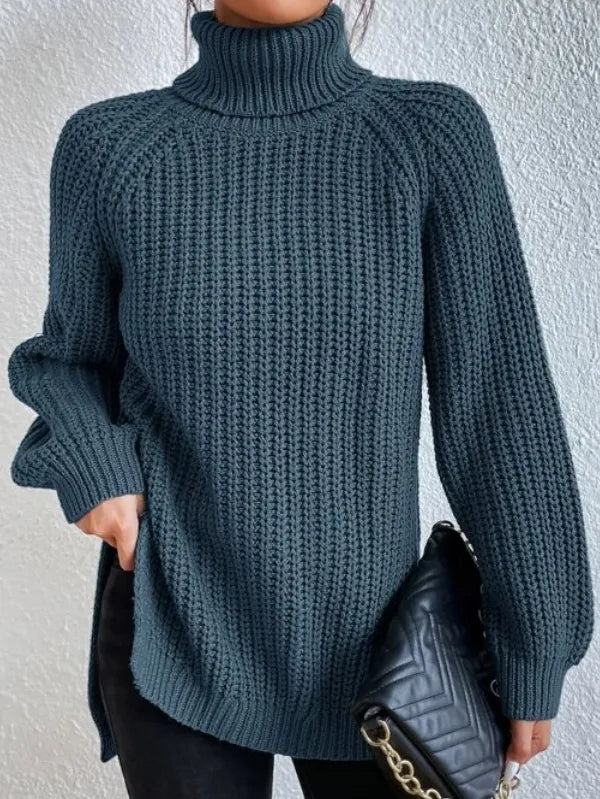 Kuscheliger Strick-Rollkragenpullover für Frauen
