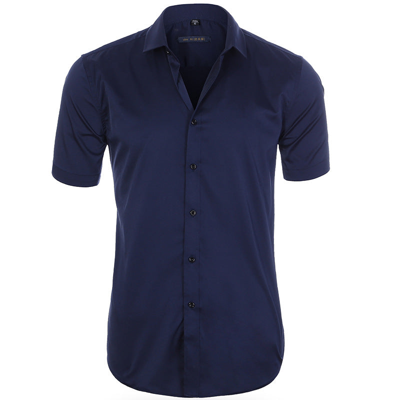 Atmungsaktives elastisches Anti-Knitter-Shirt Kurzarm
