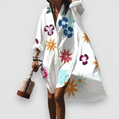 Kleid mit Print | Lockerer Schnitt | Sommerlicher Flair