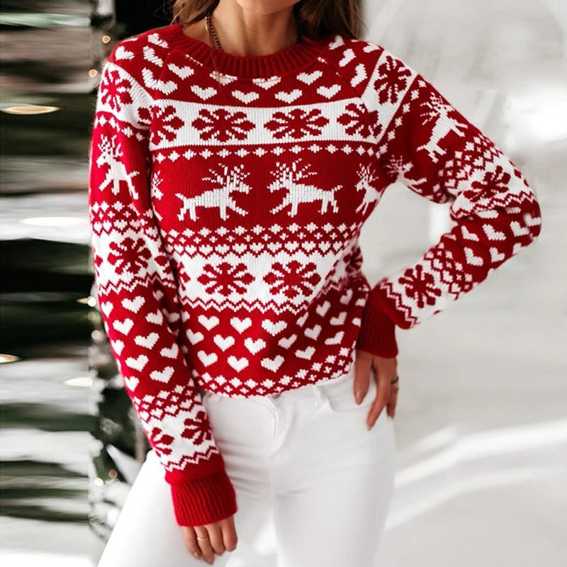 Warmer Weihnachtspulli für Frauen