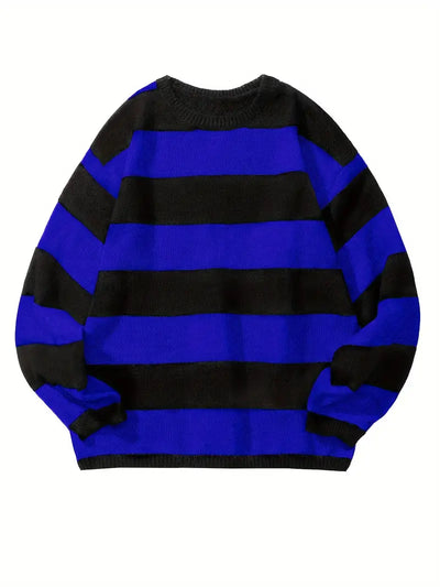 Retro-Strickpullover mit Streifen für Herren