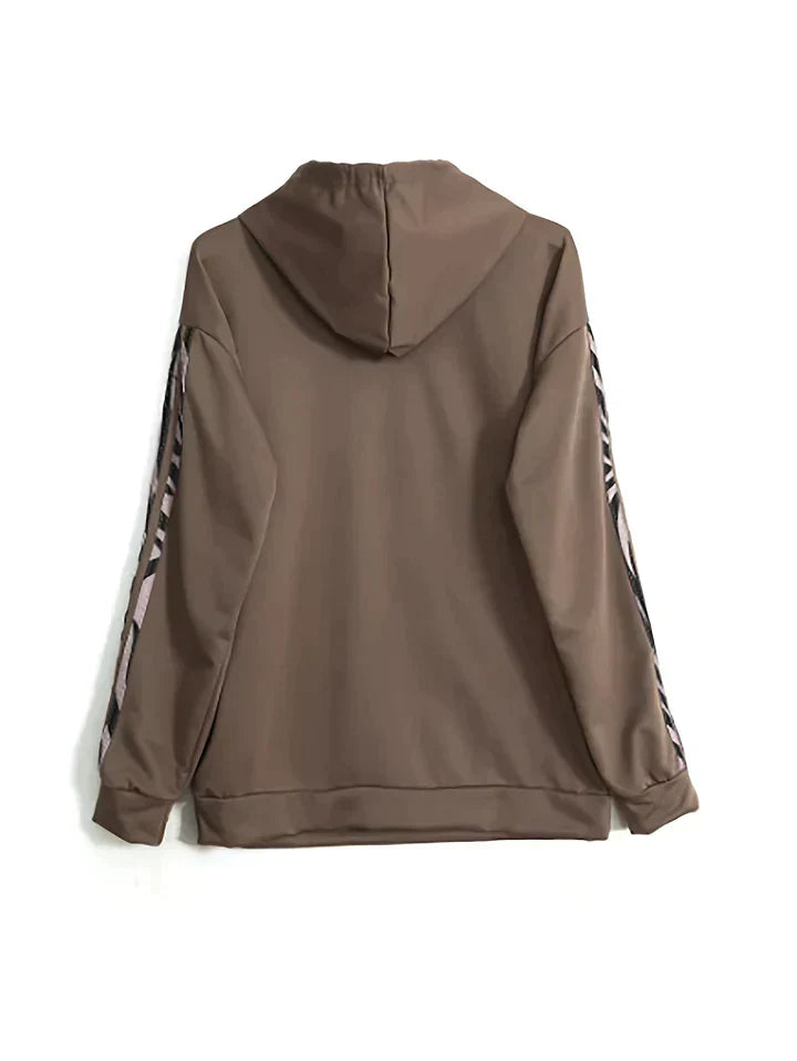 Trendiges Kapuzenpullover und Hosen Set für Damen
