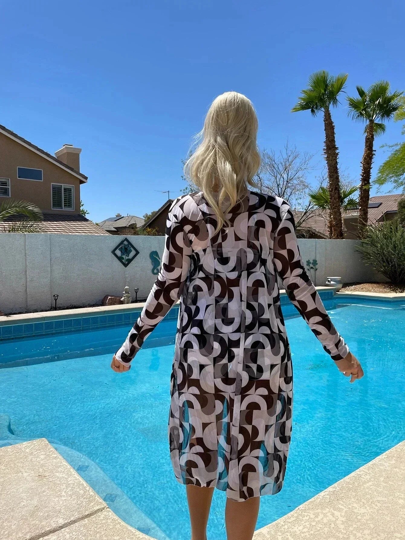 Sommer-Bikini für Damen - Bikini mit hohem Bund und drei Teilen