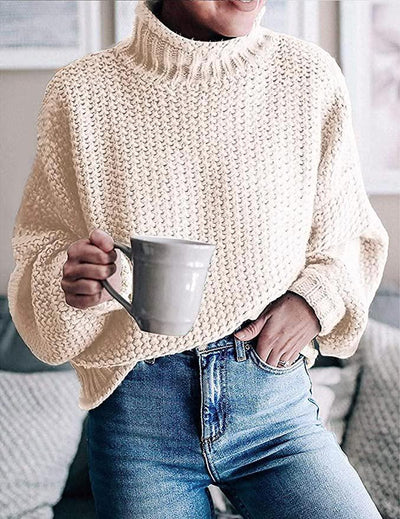 Übergroßer Rollkragenpulli für Damen