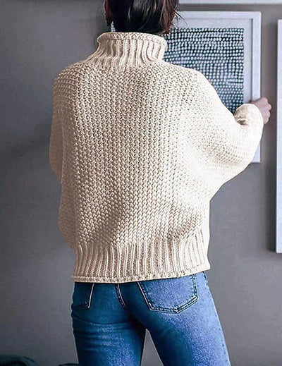 Übergroßer Rollkragenpulli für Damen