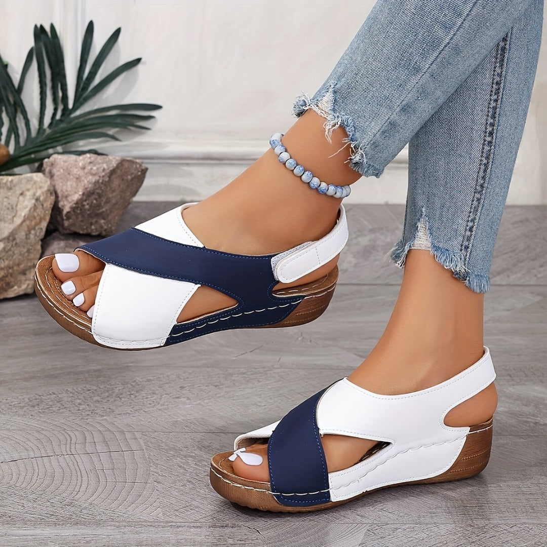 Sandaletten für Damen - Sommerliche Orthopädische Sandalen mit Klettverschluss