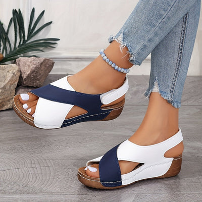 Sandaletten für Damen - Sommerliche Orthopädische Sandalen mit Klettverschluss