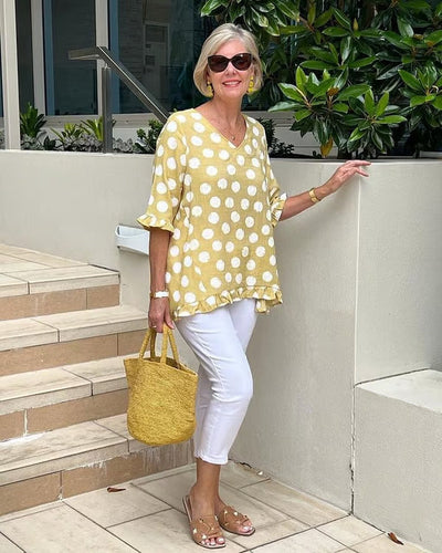 Annamaria® | Stylische Bluse mit V-Ausschnitt