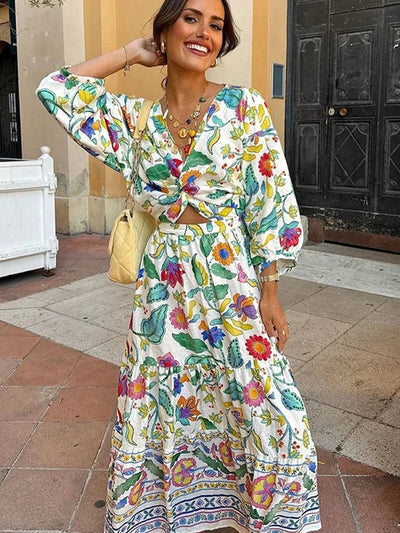 Bea - Blumiges Sommer-Maxikleid