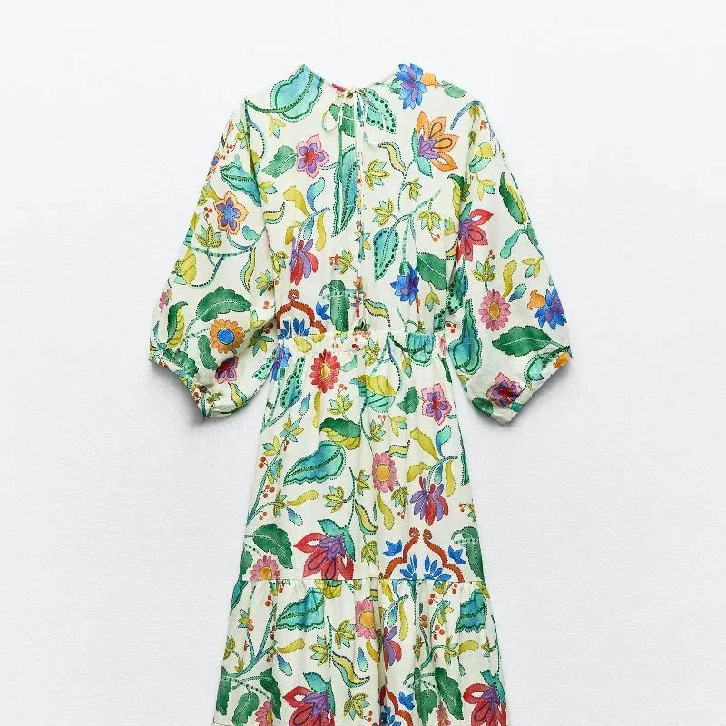 Bea - Blumiges Sommer-Maxikleid