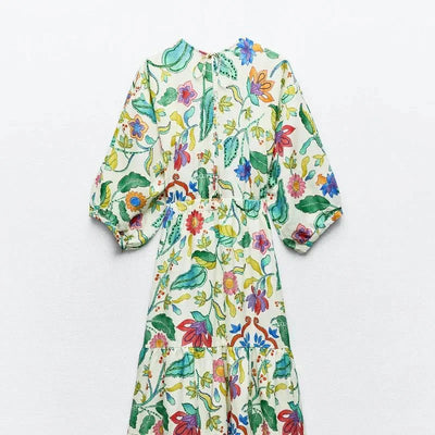 Bea - Blumiges Sommer-Maxikleid