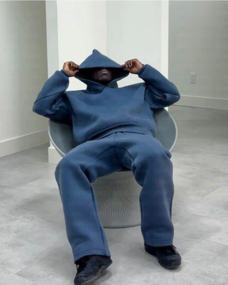 Bequemes Hoodie- und Hosen-Set für Herren | Moderner