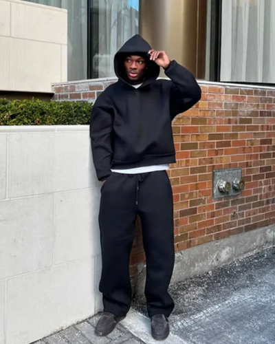 Bequemes Hoodie- und Hosen-Set für Herren | Moderner