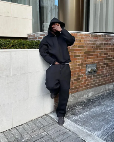 Bequemes Hoodie- und Hosen-Set für Herren | Moderner