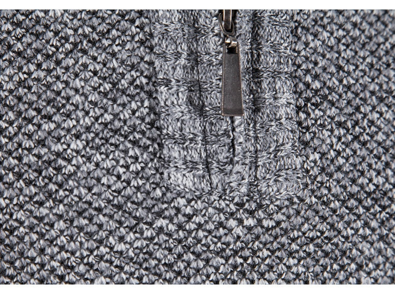 Kuscheliger Pullover mit Halbem Reißverschluss für Herren