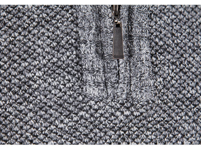 Kuscheliger Pullover mit Halbem Reißverschluss für Herren