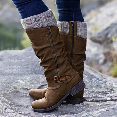 Damen Winter Stiefel | Casual hoch mit Absatz