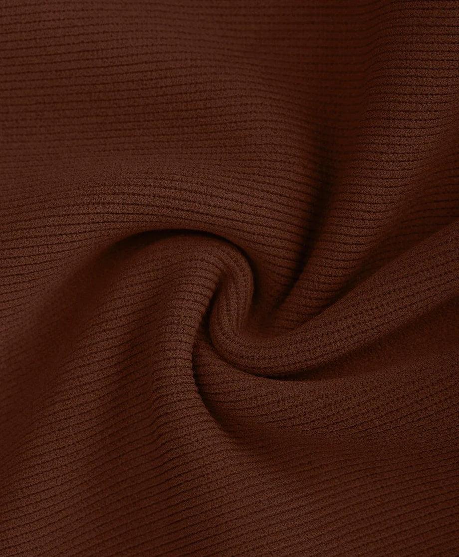 Nahtloser Langarm-Jumpsuit mit quadratischem Ausschnitt