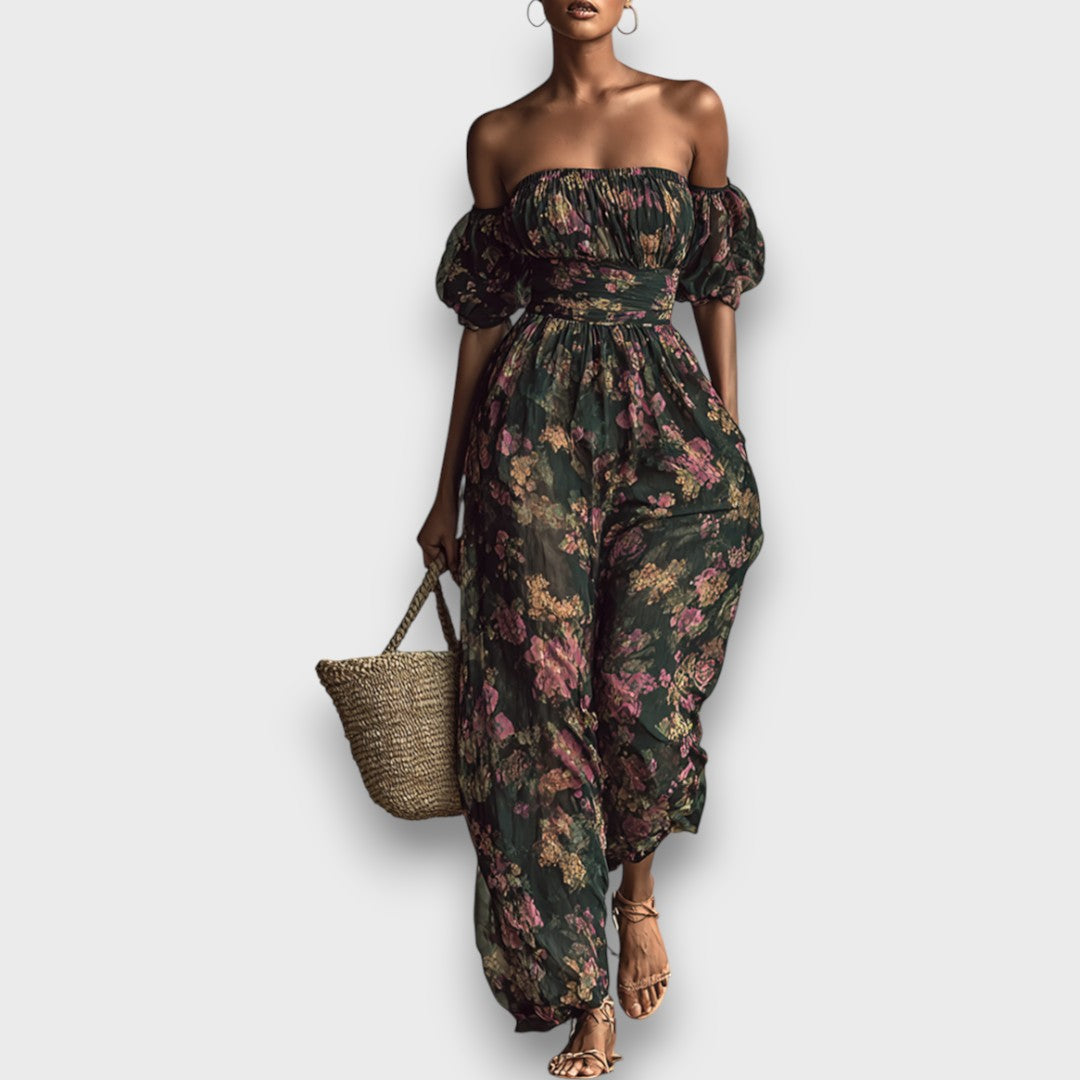 Liora – Zweiteiliges Set aus Chiffon mit Blumenmuster