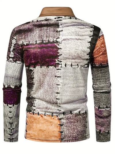 Zerem – Langarmhemd mit Farbblock und Reißverschluss