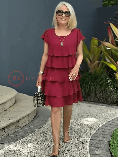 Lucia | Lockeres Chiffonkleid