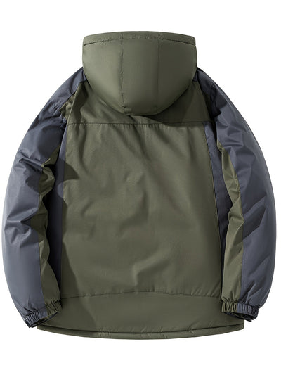 Warme Wasserdichte Winterjacke mit Kapuze für Herren