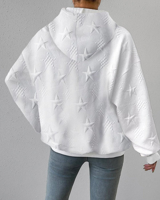 Schicker Weißer Sternenpullover für Frauen