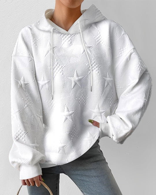 Schicker Weißer Sternenpullover für Frauen