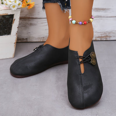 Sommerliche Halbschuhe für Damen - Bequeme Loafers mit Fußbett