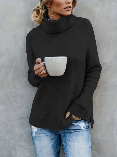 Rollkragenpullover aus Strick für Frauen