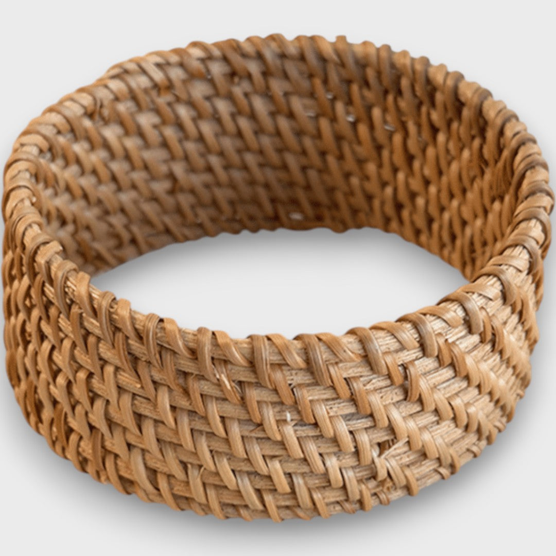 Noelia – Geflochtenes Rattan-Armband