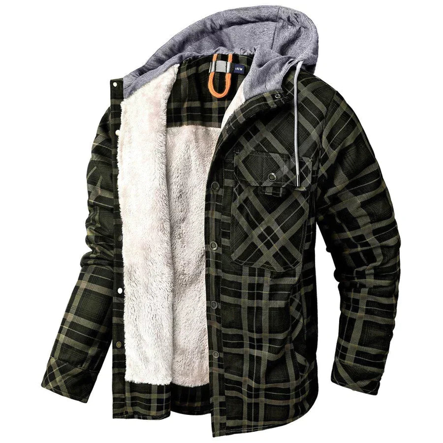 Flanellfleece-Winterjacke für Herren