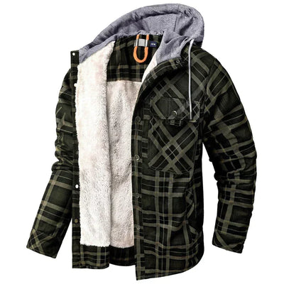 Flanellfleece-Winterjacke für Herren