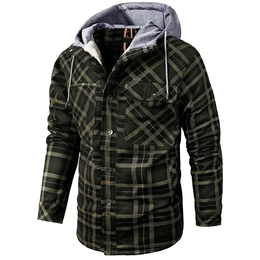 Flanellfleece-Winterjacke für Herren