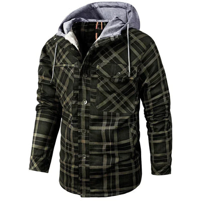Flanellfleece-Winterjacke für Herren