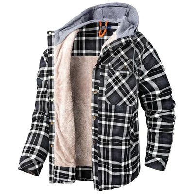Flanellfleece-Winterjacke für Herren