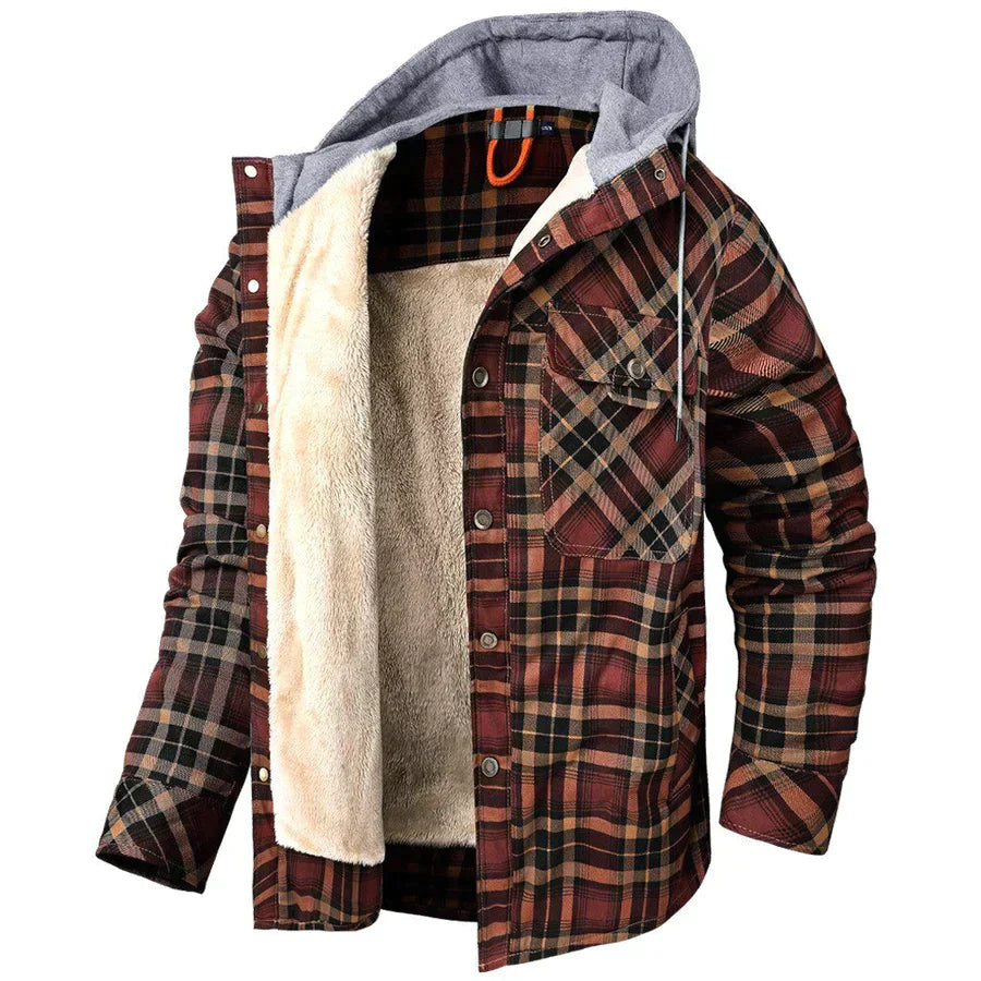Flanellfleece-Winterjacke für Herren