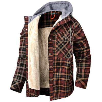 Flanellfleece-Winterjacke für Herren