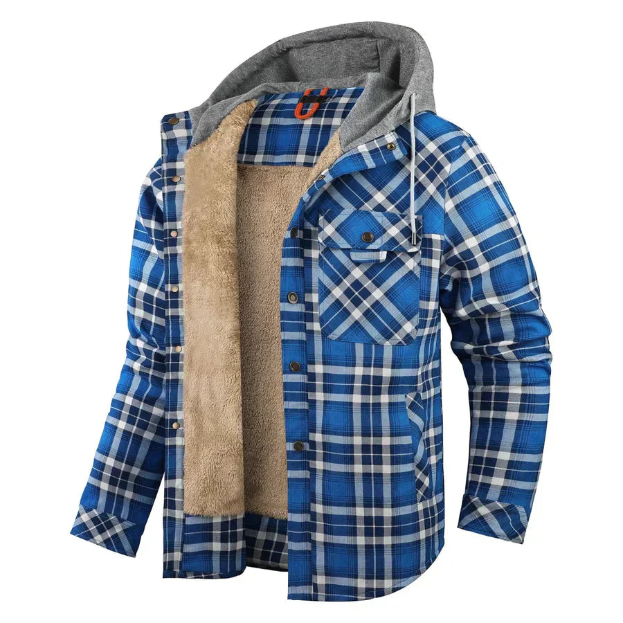 Flanellfleece-Winterjacke für Herren