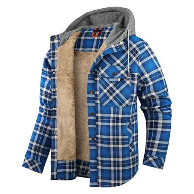 Flanellfleece-Winterjacke für Herren