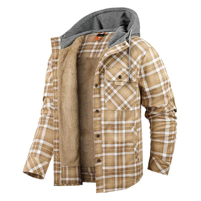 Flanellfleece-Winterjacke für Herren
