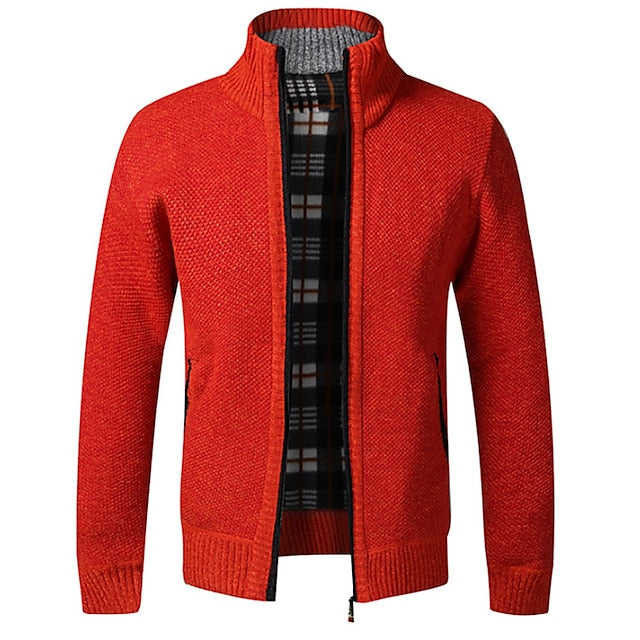 Strickpullover mit Reißverschluss für Männer